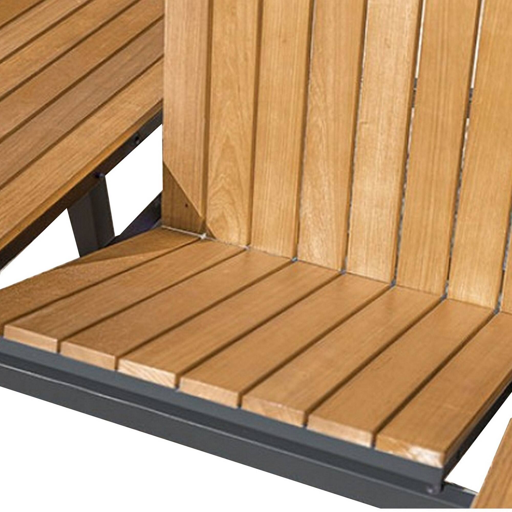 Alt View 3. Manhattan Lane - Ankia 62-84 Inch Outdoor Extendable Dining Table, Aluminium, Brown - Brown, Black.