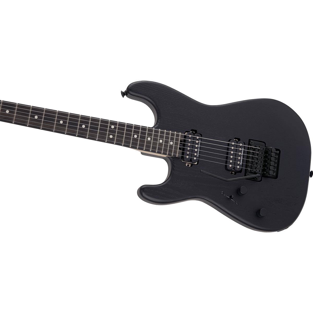 Alt View 6. Charvel - Charvel Pro-Mod San Dimas Style 1 HH FR E Sassafras Left-Handed Electric Guitar, Ebony Fingerboard, Satin Black.