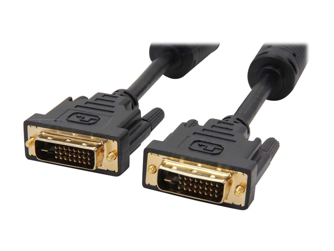 Nippon Labs - DVI3DD 3 ft. DVI D Dual Link (24 + 1) Male to Male Cable, Black