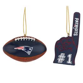 The Memory Company - Two-Pack Football & Foam Finger Ornament Set - Multicolor
