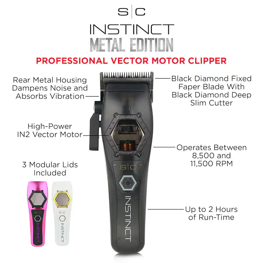 StyleCraft Instinct Metal Professional Hair Clipper IN2 Vector Motor ...