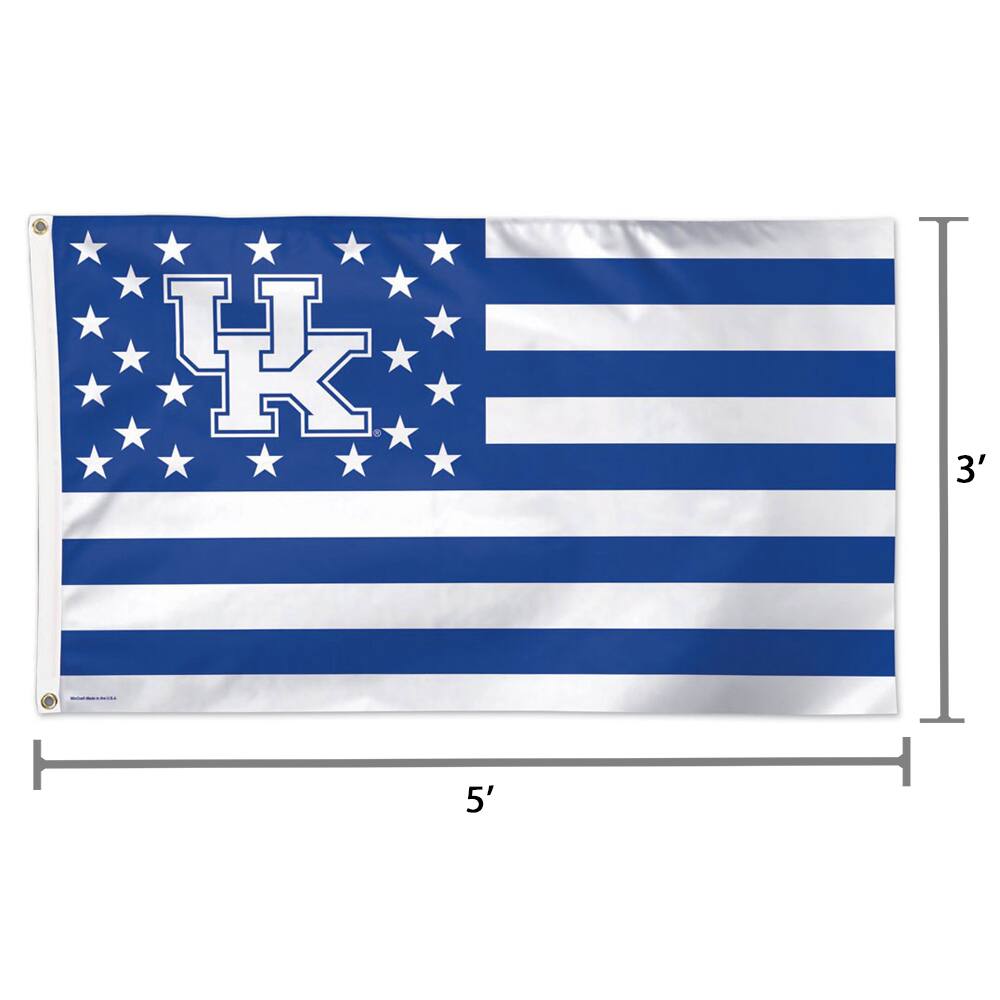 Alt View 1. WinCraft - Kentucky Wildcats Deluxe Stars & Stripes 3' x 5' Flag - Multicolor.