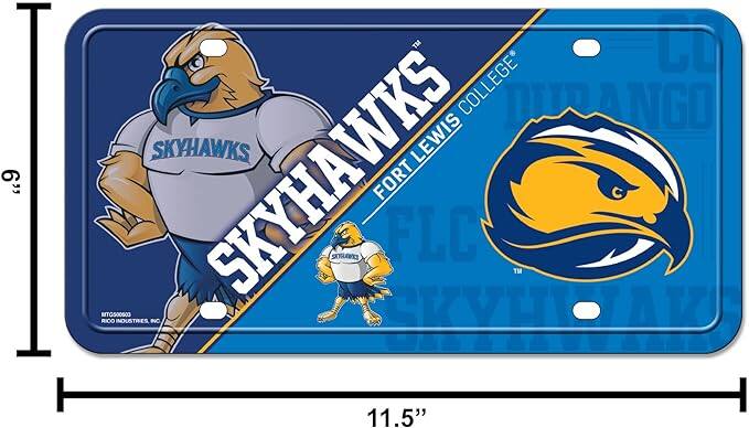 6" | TM GO COLLEGE  
SKYHAWKS  
FORT LEWIS COLLEGE  
11.5"  
RIO INDUSTRIES INC  
MTG500603