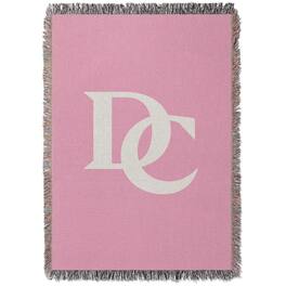 Chad & Jake - Davidson Wildcats Woven Blanket - Pink