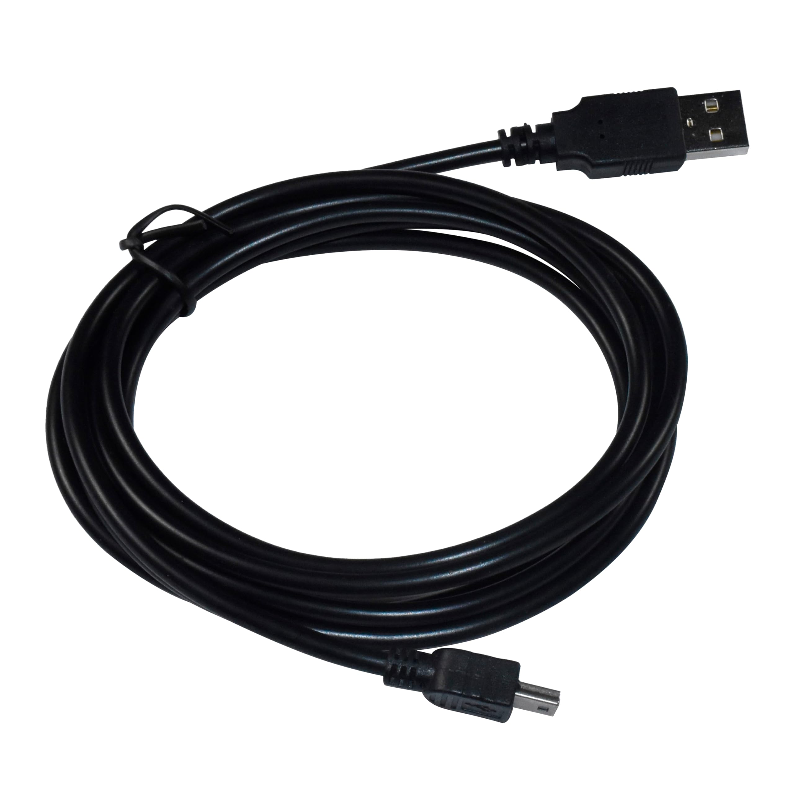 Alt View 1. HQRP - 6 ft USB-A to Mini-USB B Cable - Data Transfer and Charging - Compatible with Sony Handycam DCR-DVD610 DCR-DVD650 - Black.