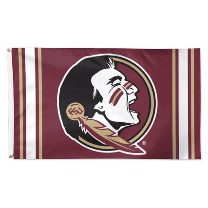 Front. WinCraft - Florida State Seminoles 3' x 5' Vertical Stripe Deluxe Single-Sided Flag - Multicolor.