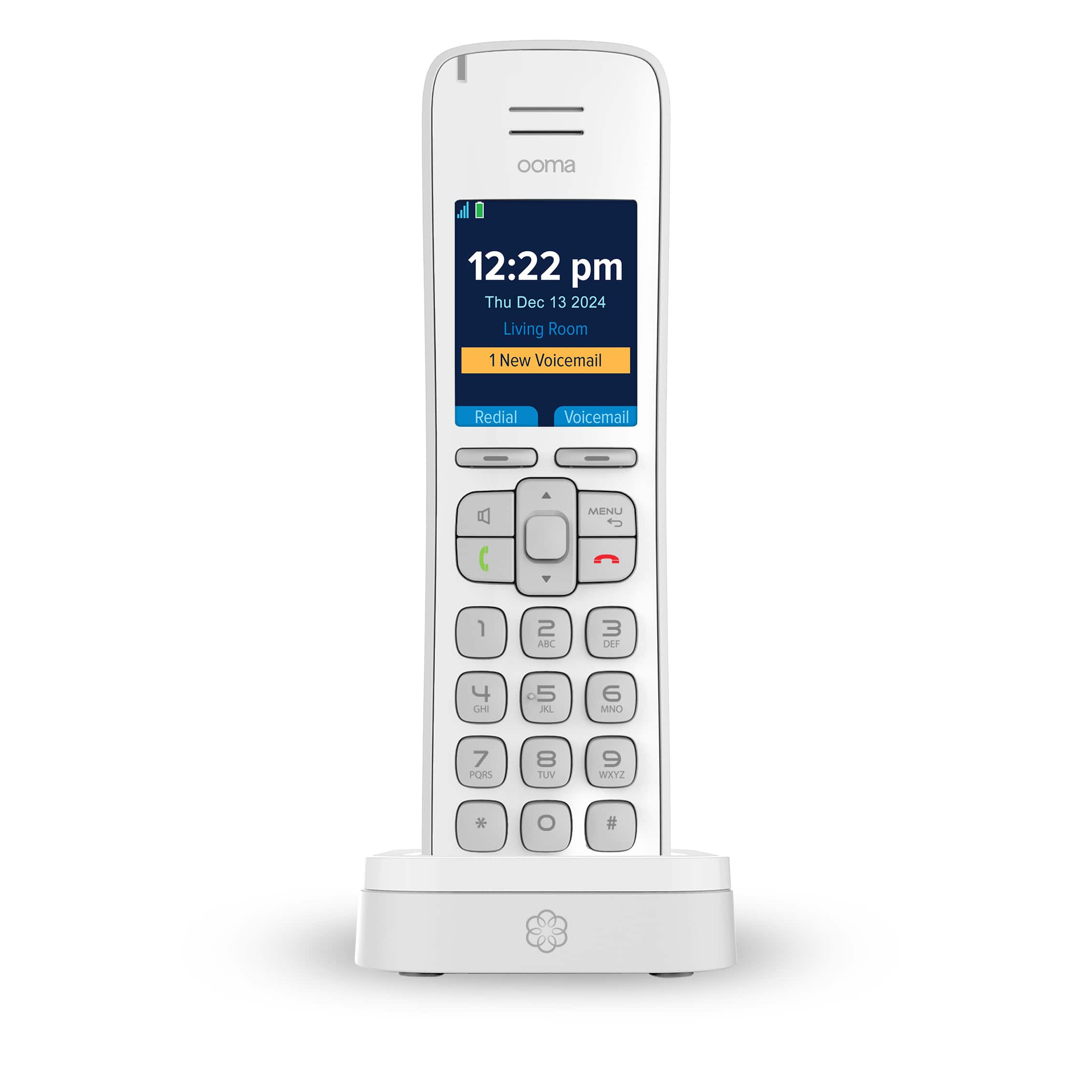Ooma Telo Air 2 Home Phone Service with 3 Cordless Handsets