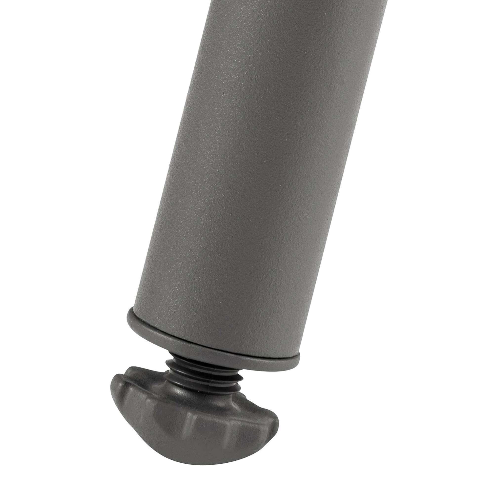 Alt View 4. Lafuma - Lafuma Balcony II Colorblock Steel Square Folding Outdoor Patio Table, Titanium - Titanium.