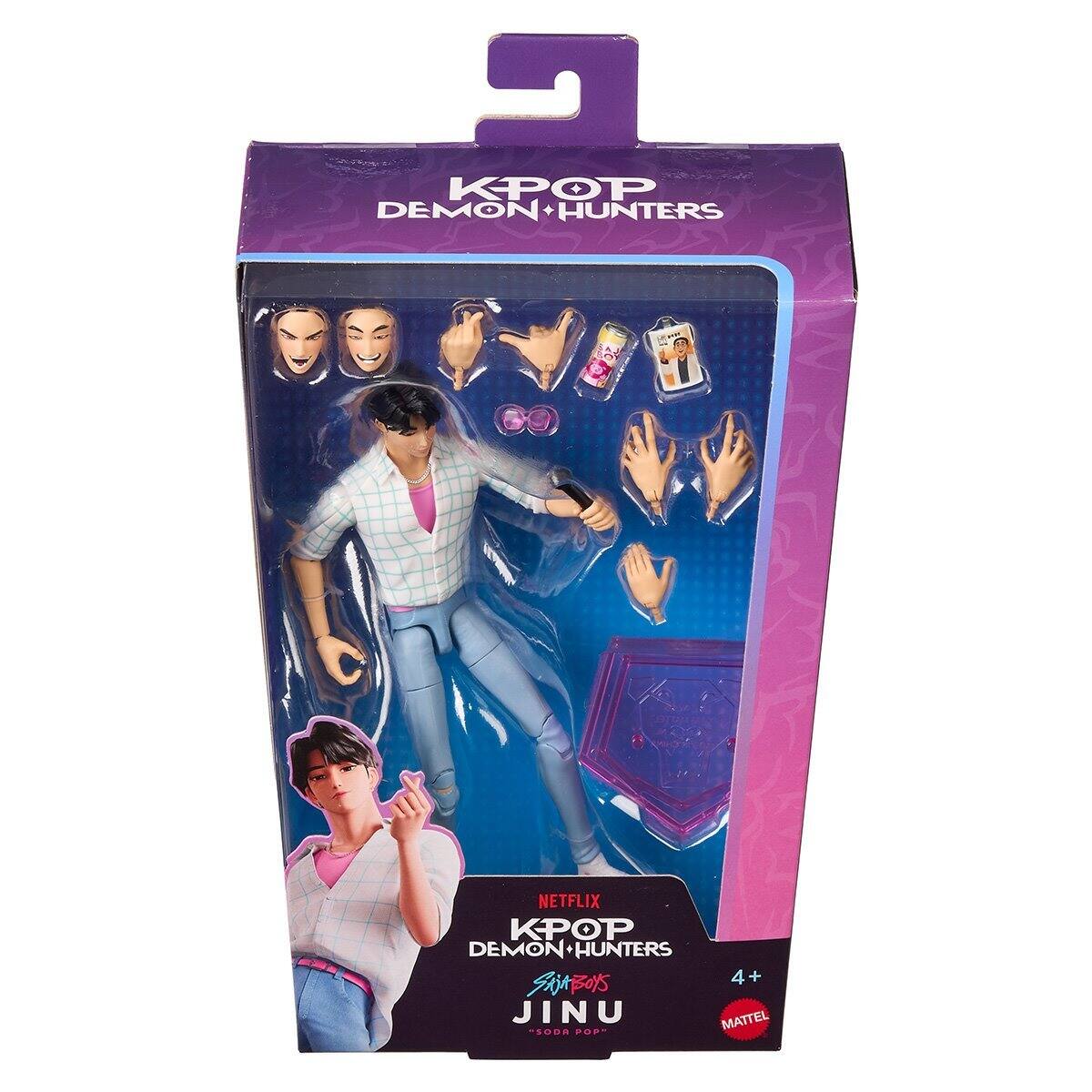 KPOP DEMON + HUNTERS  
NETFLIX KPOP DEMON+HUNTERS SAIABOYS 4+ JINU MATTEL "SODA POP"