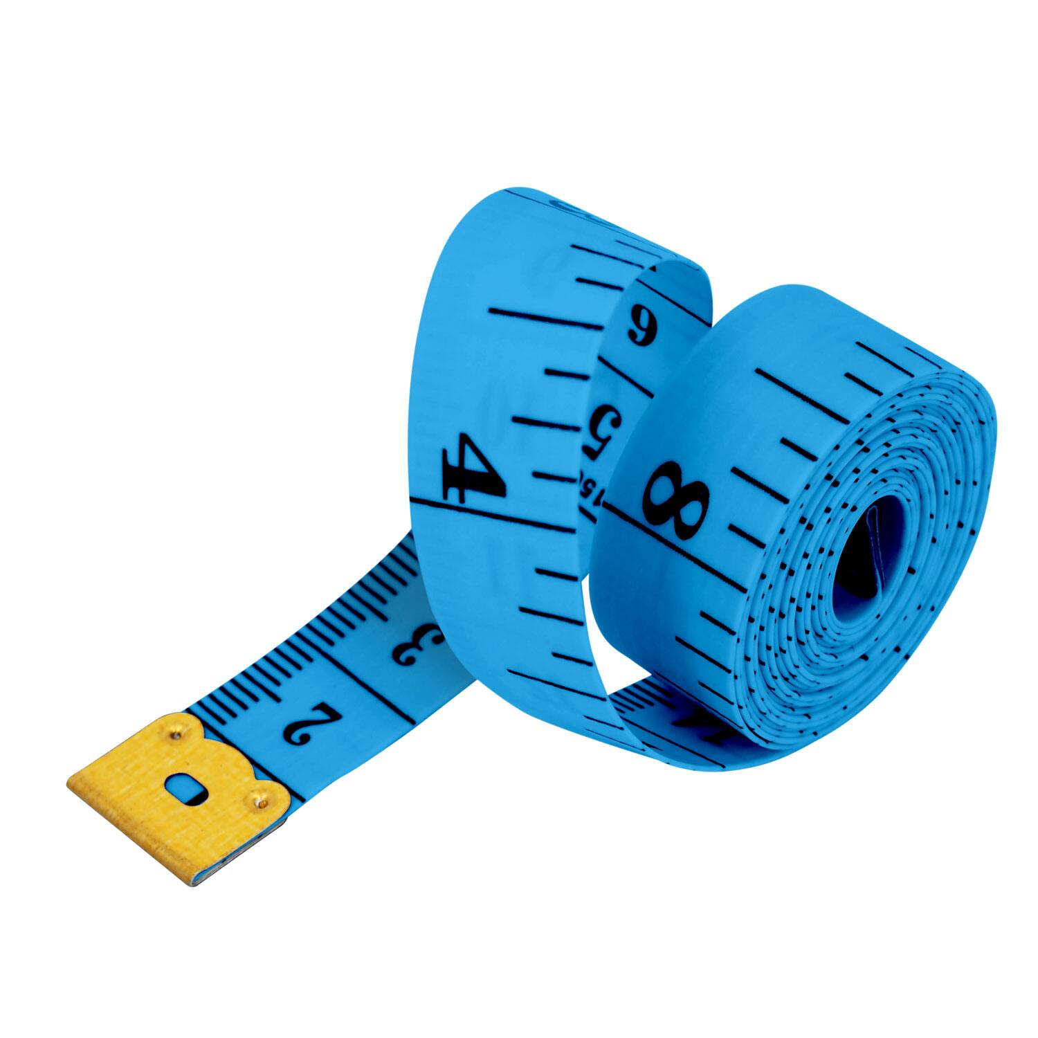 Front. Garnen - 1 Pack Body Measuring Tape Body Tape Measure 60" Soft Flexible Measuring Tape for Body Measurements Sewing Fabric, Blue - Blue.