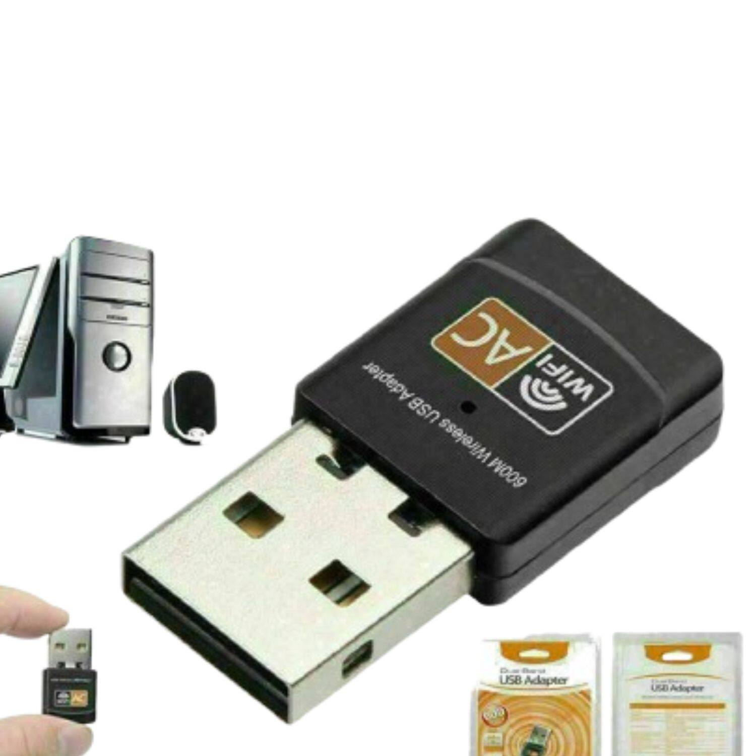 Home Collection - 600 Mbps 2.4/5GHz USB WiFi Network Adapter