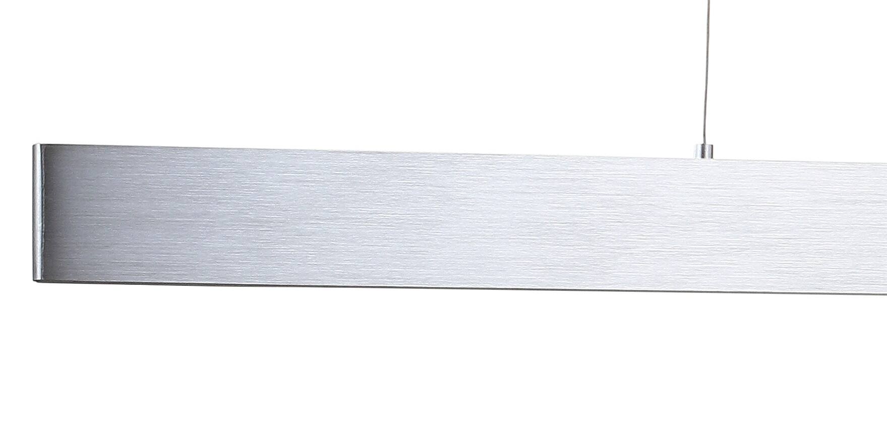 Alt View 4. Jonathan Y - Draper 40" Dimmable Adjustable Integrated LED Metal Linear Pendant, Brushed Aluminum - Brushed Aluminum.