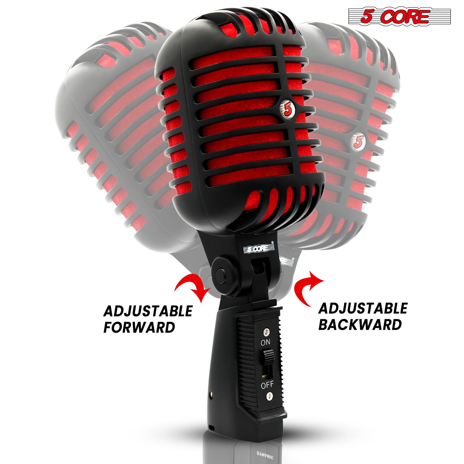 5 CORE

ADJUSTABLE FORWARD

ADJUSTABLE BACKWARD

ON

OFF