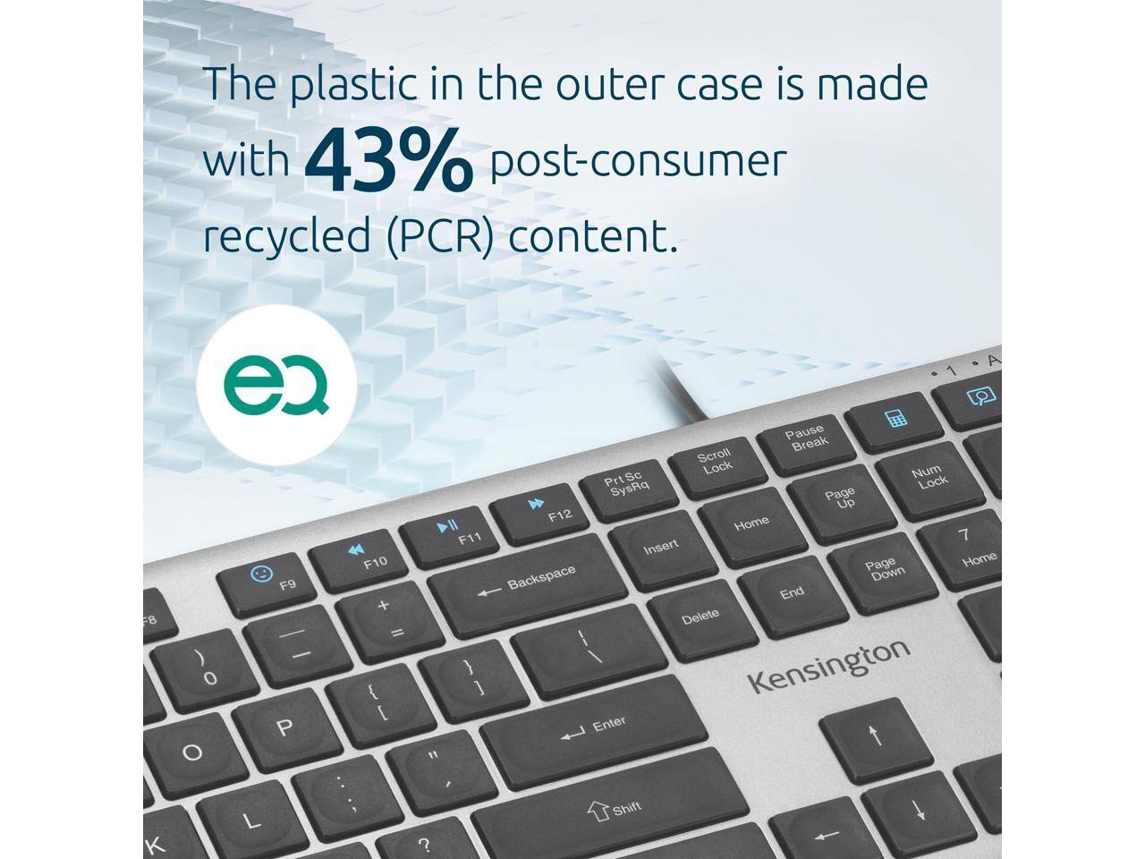 The plastic in the outer case is made with 43% post-consumer recycled (PCR) content.