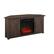 Front. Crosley Furniture - Camden Corner Fireplace Tv Stand For 50+ Inch Tv - Brown.