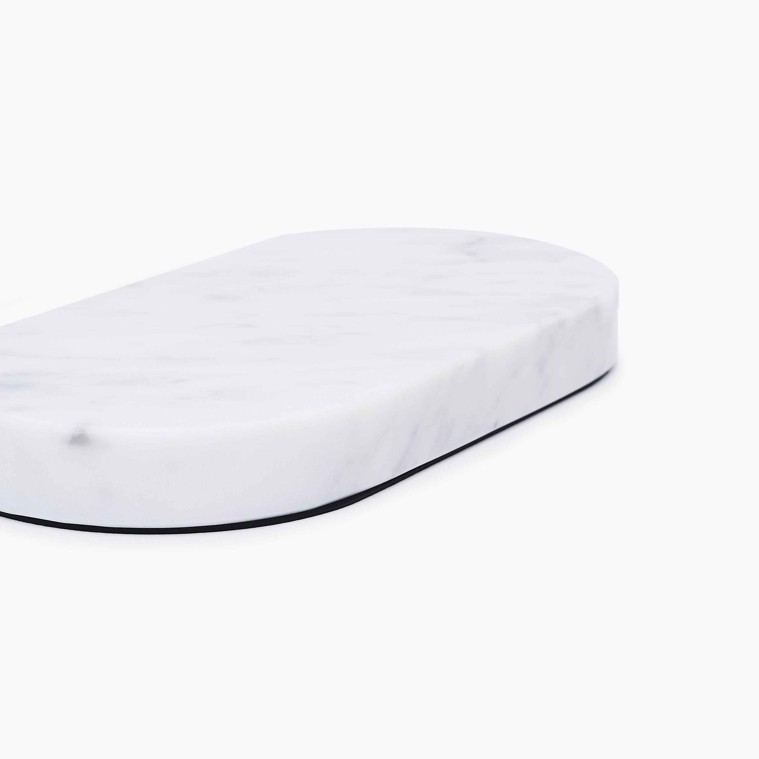Alt View 11. Einova - Stone 10W Dual Wireless Charging Pad for Qi-enabled Devices - White Marble.