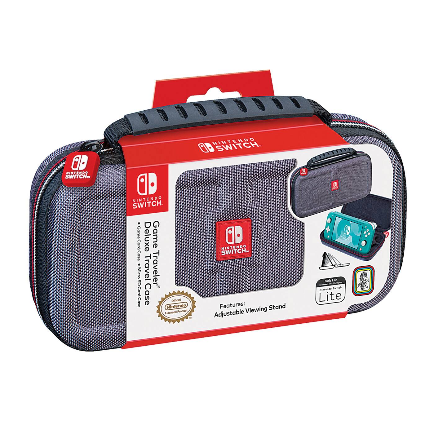 Alt View Zoom 11. RDS Industries - Game Traveler Deluxe Travel Case for Nintendo Switch Lite - Gray.