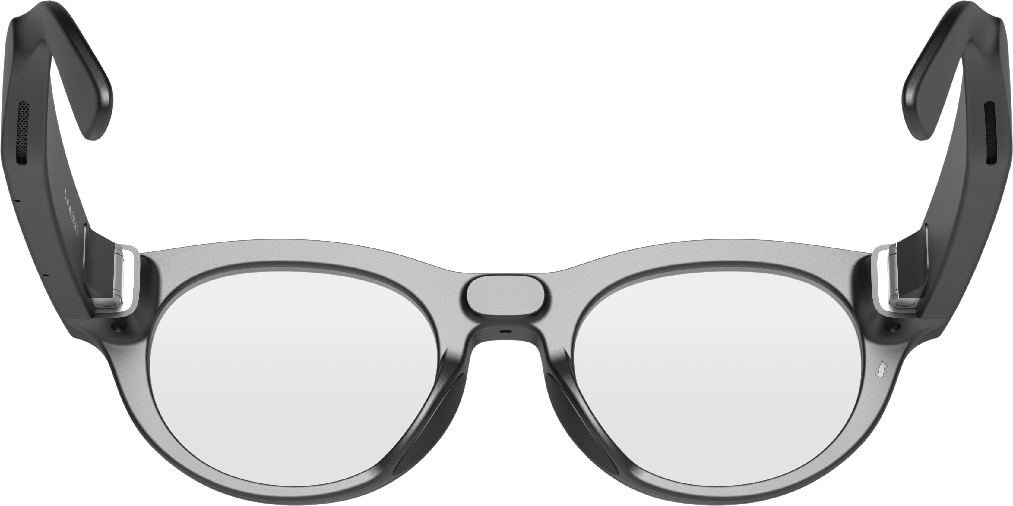 Alt View 3. HTC - VIVE Eagle™ AI Glasses – Round, Clear Lens - Charcoal Black.