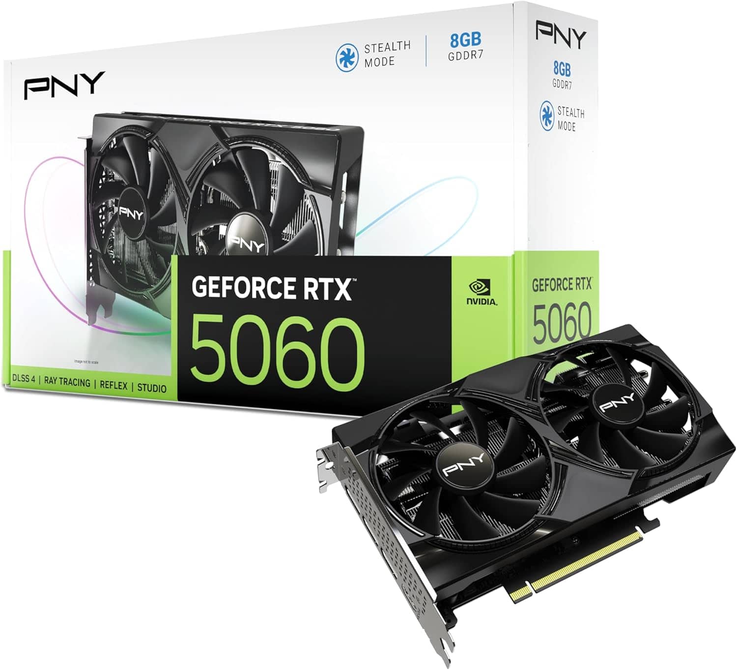 PNY - VCG50608DFXPB1 NVIDIA GeForce RTX 5060 8GB Dual Fan Graphics Card (DLSS 4, PCIe® 5.0, HDMI®/DP 2.1, 2-Slot)