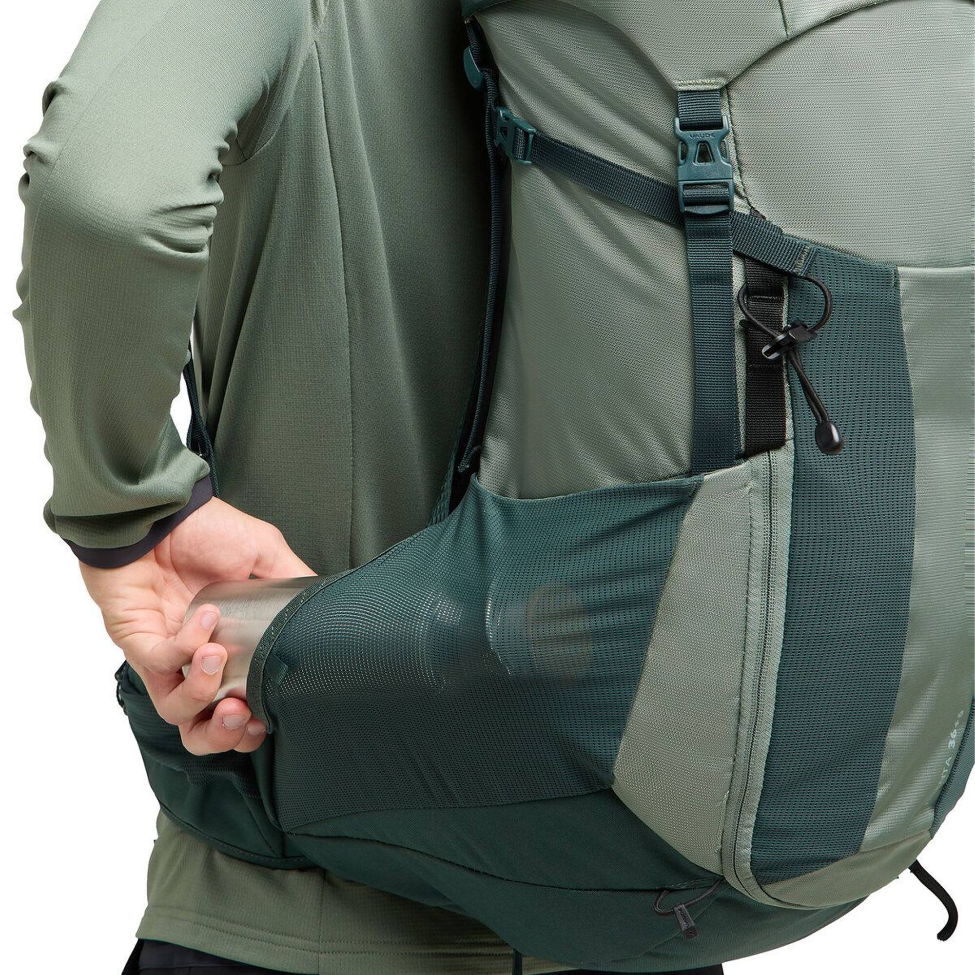 Alt View 5. VAUDE - Vaude Brenta 36+6 Hiking Backpack - Agave - Agave.