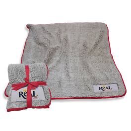 Logo Brands - Real Salt Lake 60'' x 50'' Frosty Fleece Blanket - Heather Gray