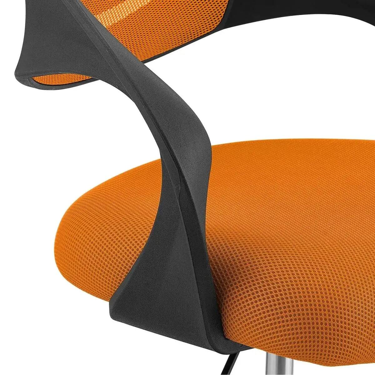 Alt View 6. Modway - Thrive Ergonomic Drafting Chair for Standing Desks - Orange.