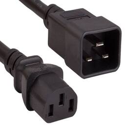 Sanoxy - Cables and Adapters; 15ft 14 AWG 15A 250V Power Cord (IEC320 C20 to IEC320 C13) - Black