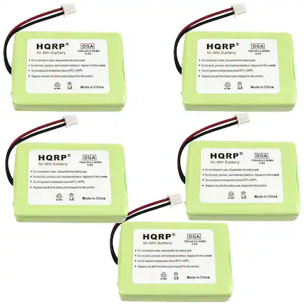 HQRP DGA 750mAh/3.60Wh NI-MH Battery 4.8V
HQRP NI-MH Battery
DGA 4.8V
Do not attempt to open, disassemble the battery pack. Do not crush, puncture, short external contacts or dispose of in fire or water. Do not expose to temperature above 60°C (140°F). Replace only with the battery pack designed for this product.
Made in China