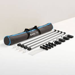 NANLITE - PavoTube II 30C 4' 60W RGBWW LED Tube 4-Light Kit