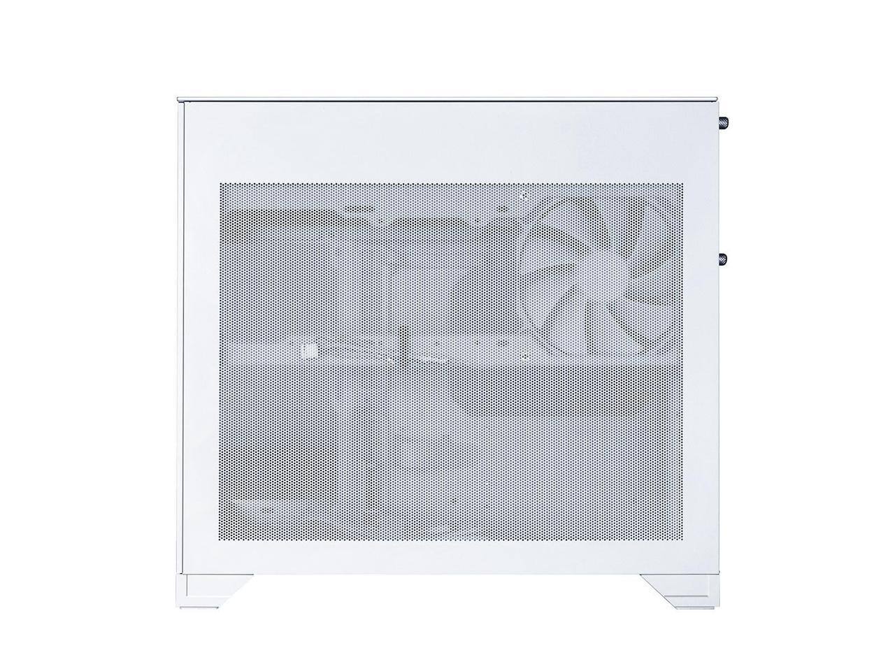 Alt View 10. Lian Li - O11 Vision-M O11VMW Dual-chamber Design Pre-installed 140 mm Fan Micro ATX Case - White.