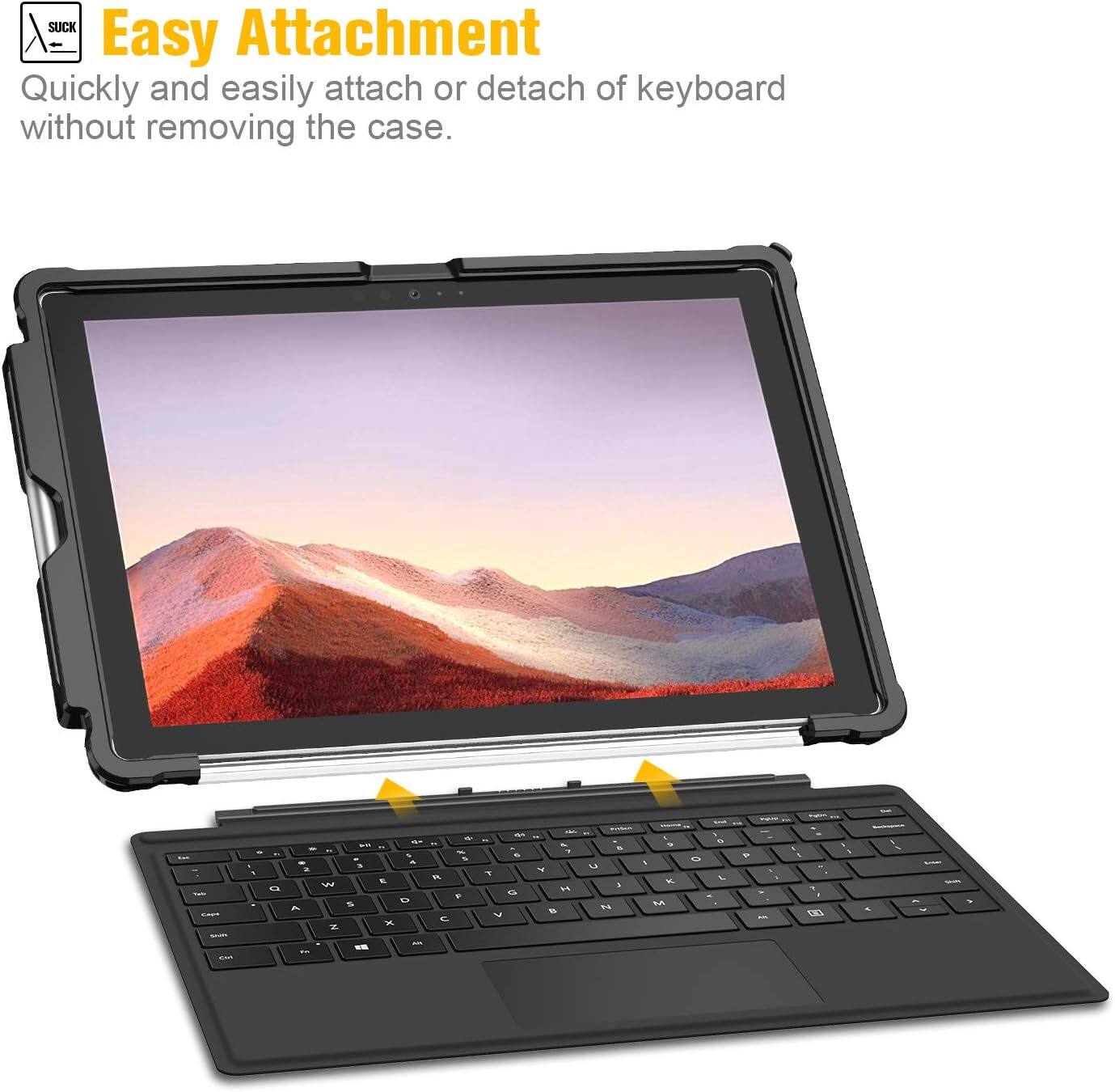 Easy Attachment  
Quickly and easily attach or detach of keyboard without removing the case.