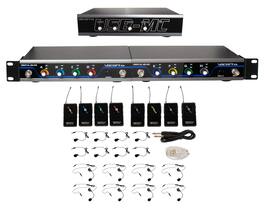 VocoPro - USB-PLAY-8 Wireless Headset/Lapel Microphone System with Audio Interface