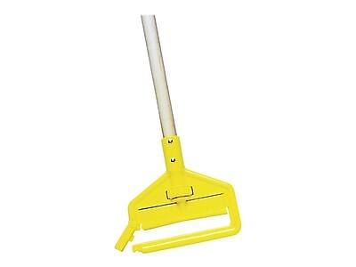 Alt View 3. RubberMaid - Invader 60" Wood Wet Mop Handle, Yellow/Natural  - Yellow/Natural.
