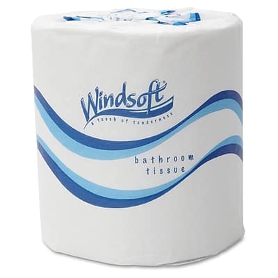 Windsoft - Embossed Bathroom Tissue, 2-Ply, White, 500 Sheets/Roll, 48 Rolls/Carton (WIN 2405) price history on PriceWatchPro