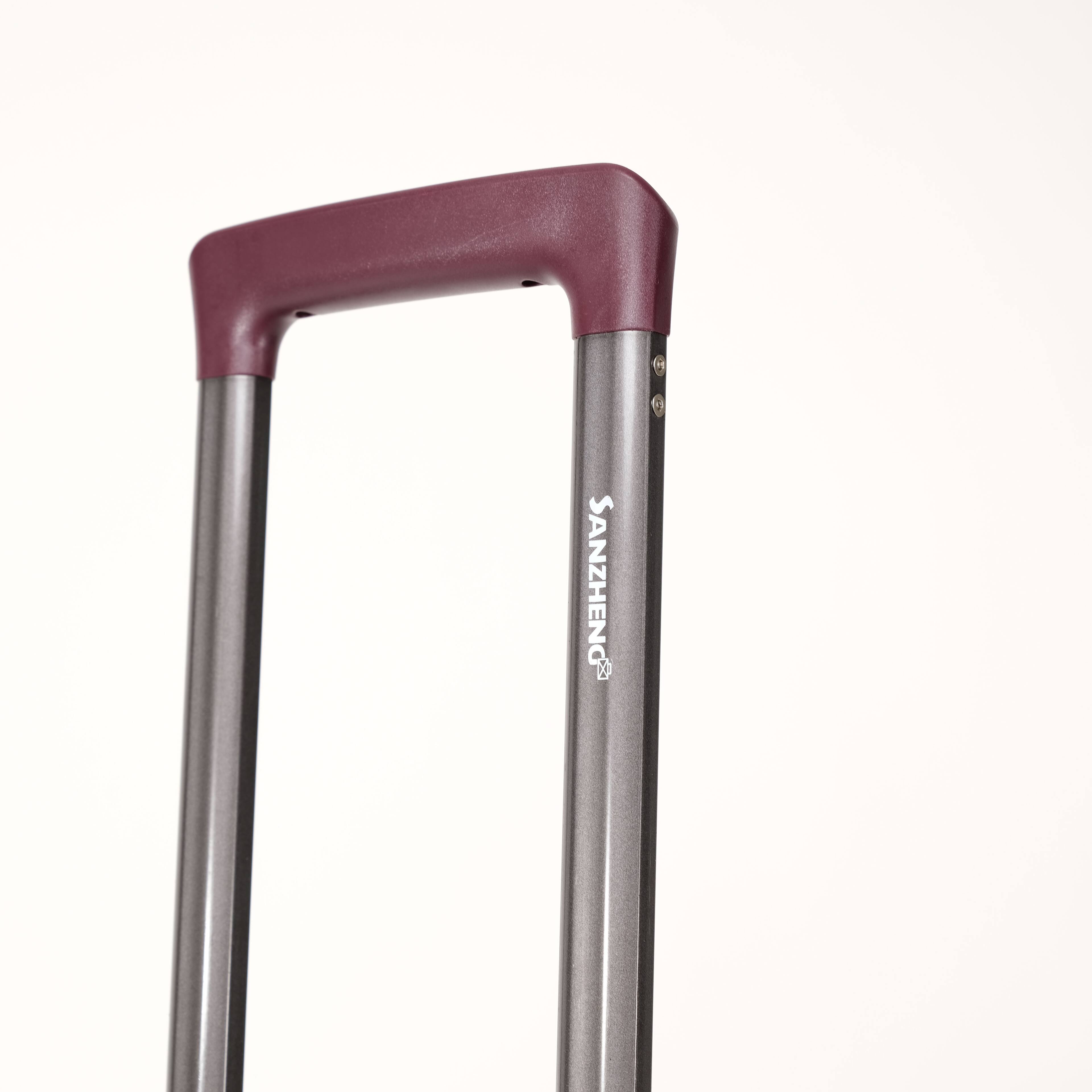 Back. LOVMOR - Lovmor 3-Piece PP Luggage Set 20/24/28"  Spinner - Dark Purple.