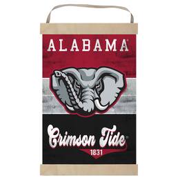 Jardine - Alabama Crimson Tide Retro Logo Banner Sign - Red