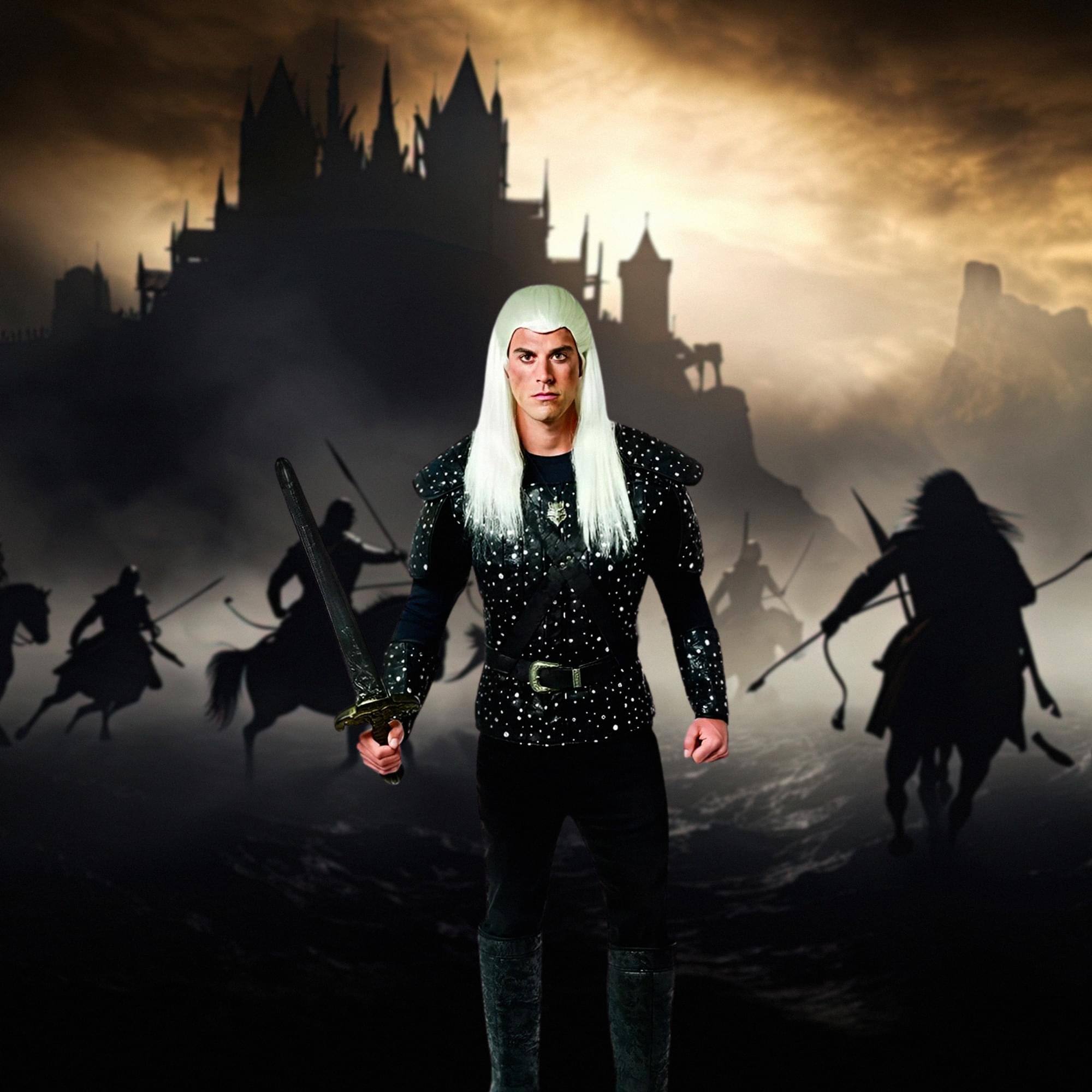 Alt View 10. Costume Culture by Franco - Medieval Knight Adult Extra Large Costume - Black.