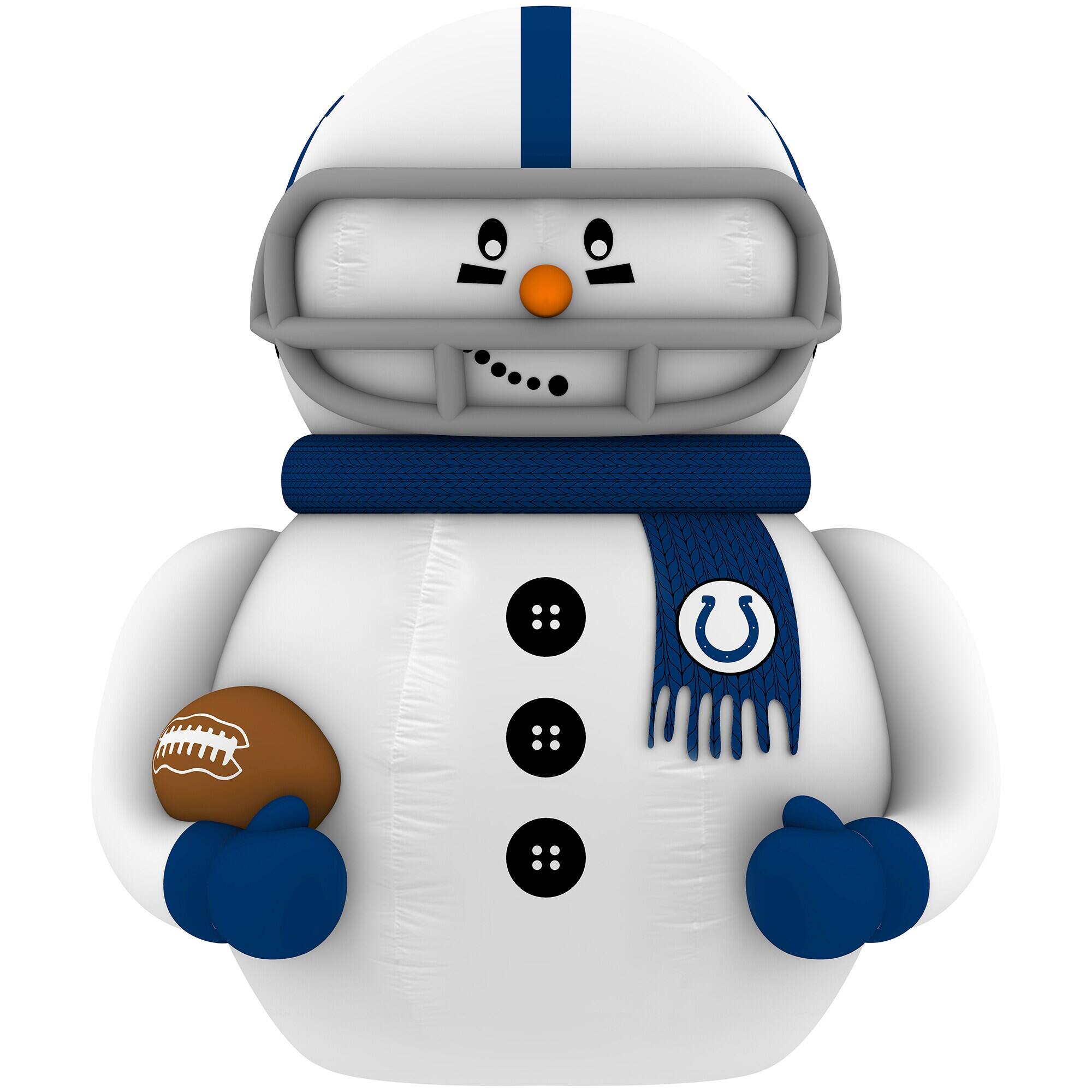 Front. Sporticulture - Indianapolis Colts Inflatable Snowman Player - Blue.