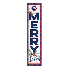 Jardine - Colorado State Pueblo Thunderwolves 12'' x 48'' Outdoor Merry Christmas Leaner - White