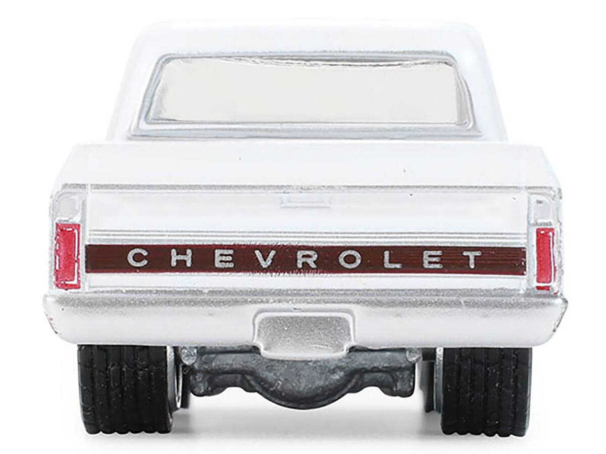 Back. Greenlight - 1972 Chevrolet Cheyenne C10 Short Bed Pickup Truck White "Hobby Exclusive" Series 1/64 Diecast Model Car by Greenlight - White.
