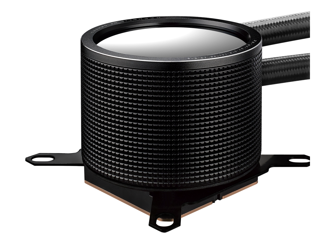 Alt View 4. ASUS - ASUS ROG RYUO III 240 ARGB AIO Cooler, 8th Gen Pump, Anime Matrix, ROG AF 12S Fan, LGA/AM4 Compatible - ARGB.