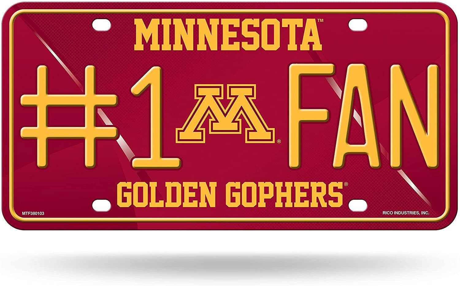 MINNESOTA  
#1 M FAN  
GOLDEN GOPHERS  
RICO INDUSTRIES, INC.  
MTF380103