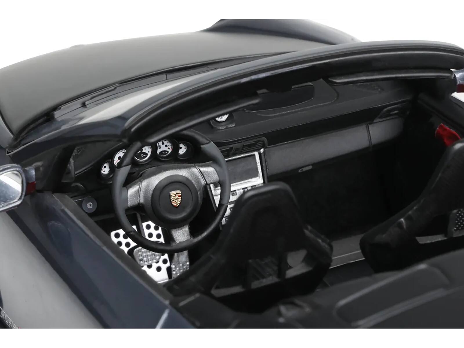 Angle. GT Spirit - Porsche 911 LB-Works Alpha 9 Gray with Black Hood 1/18 Model Car by GT Spirit - Gray with Black.