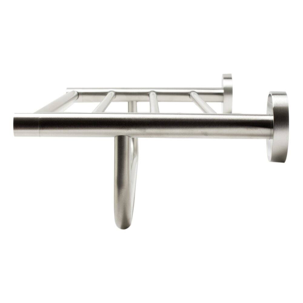 Alt View 1. Alfi - Brushed Nickel 26 inch Towel Bar & Shelf Bathroom Accessory - Silver.