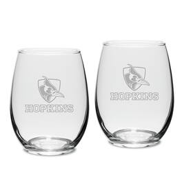 Jardine - Johns Hopkins Blue Jays 15oz. 2-Piece Stemless Wine Glass Set - Multicolor
