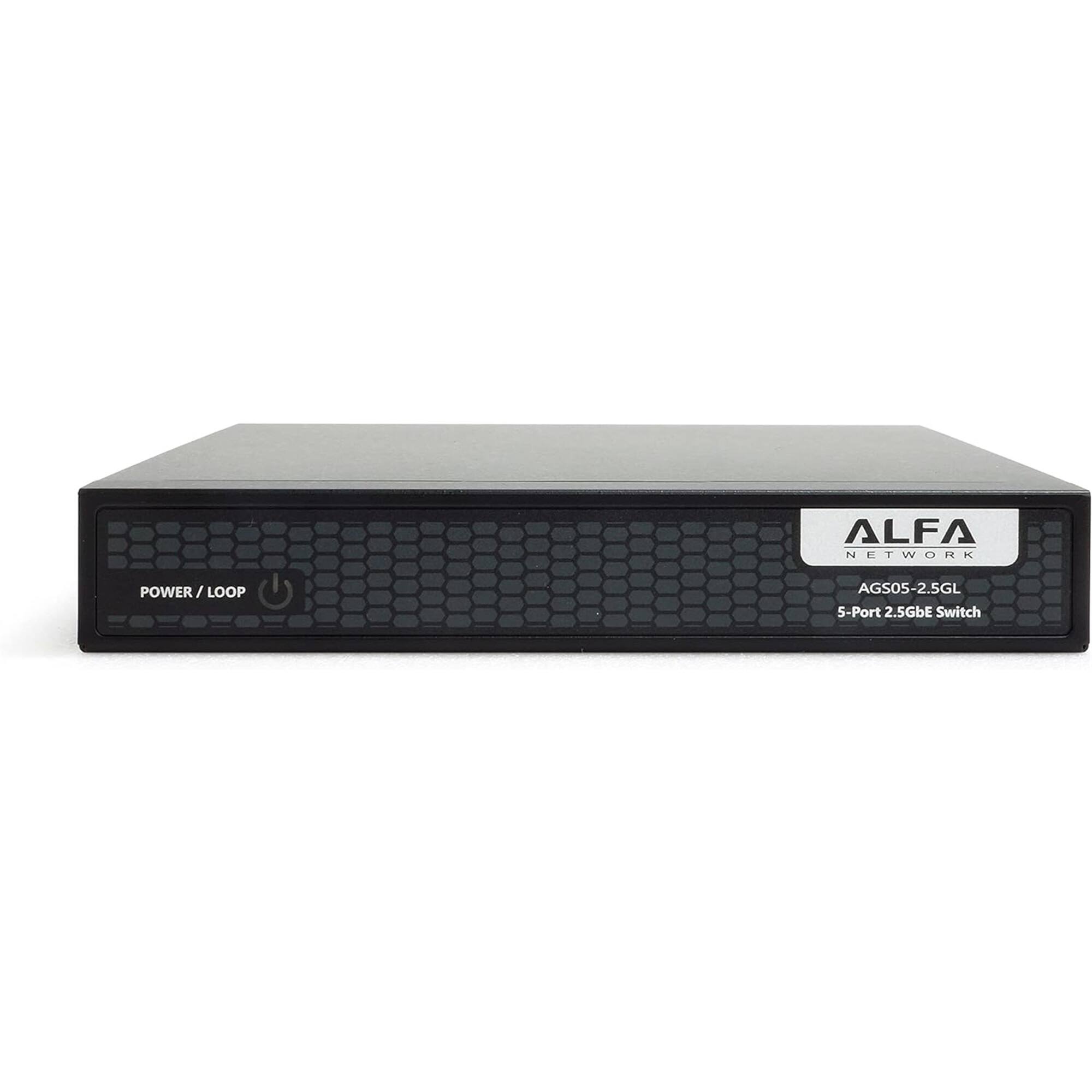 ALFA NETWORK AGS05-2.5GL S-Port 2.5GbE Switch POWER/LOOP