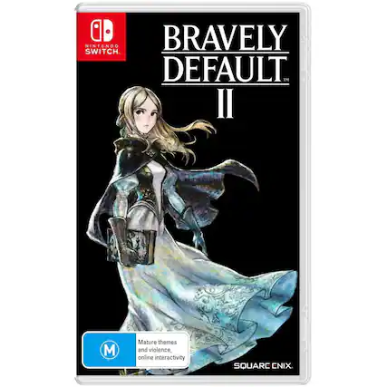 Bravely Default II
Nintendo Switch
Default II
Mature themes and violence, online interactivity
Square Enix - M (Mature 17+)