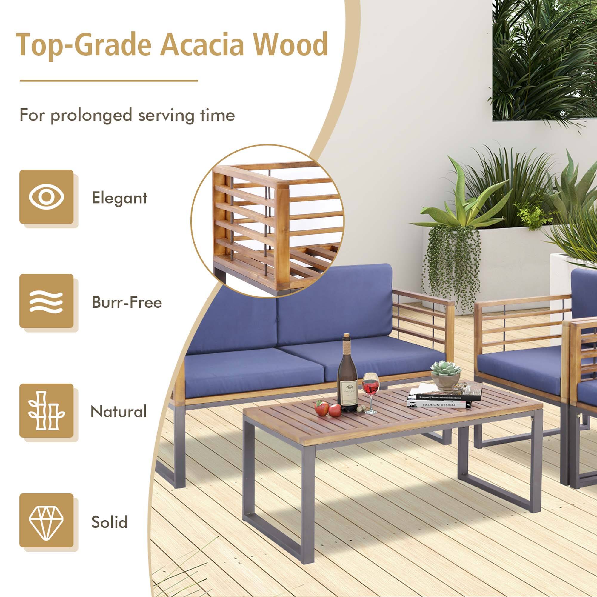 Top-Grade Acacia Wood

For prolonged serving time

- Elegant
- Burr-Free
- Natural
- Solid