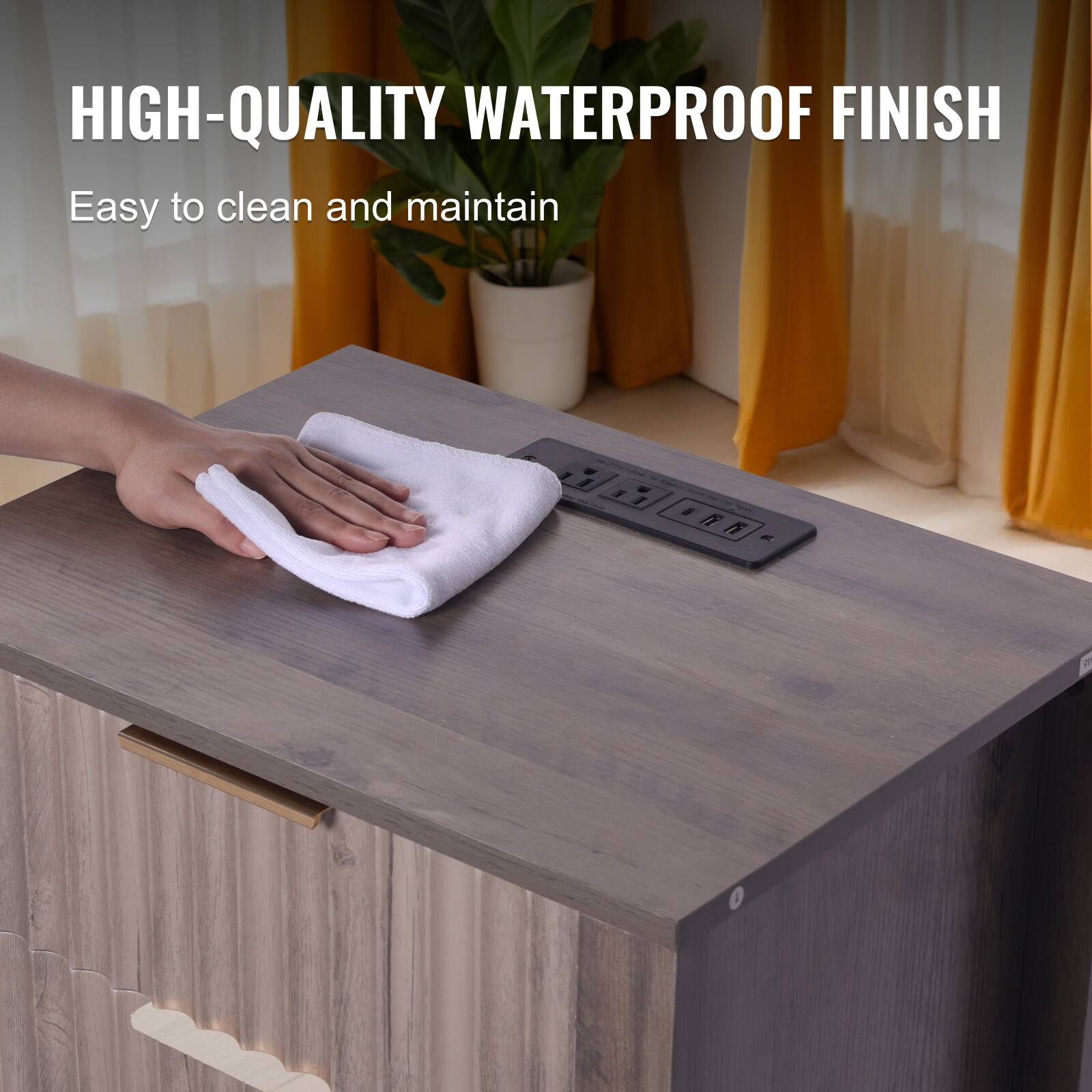 HIGH-QUALITY WATERPROOF FINISH  
Easy to clean and maintain