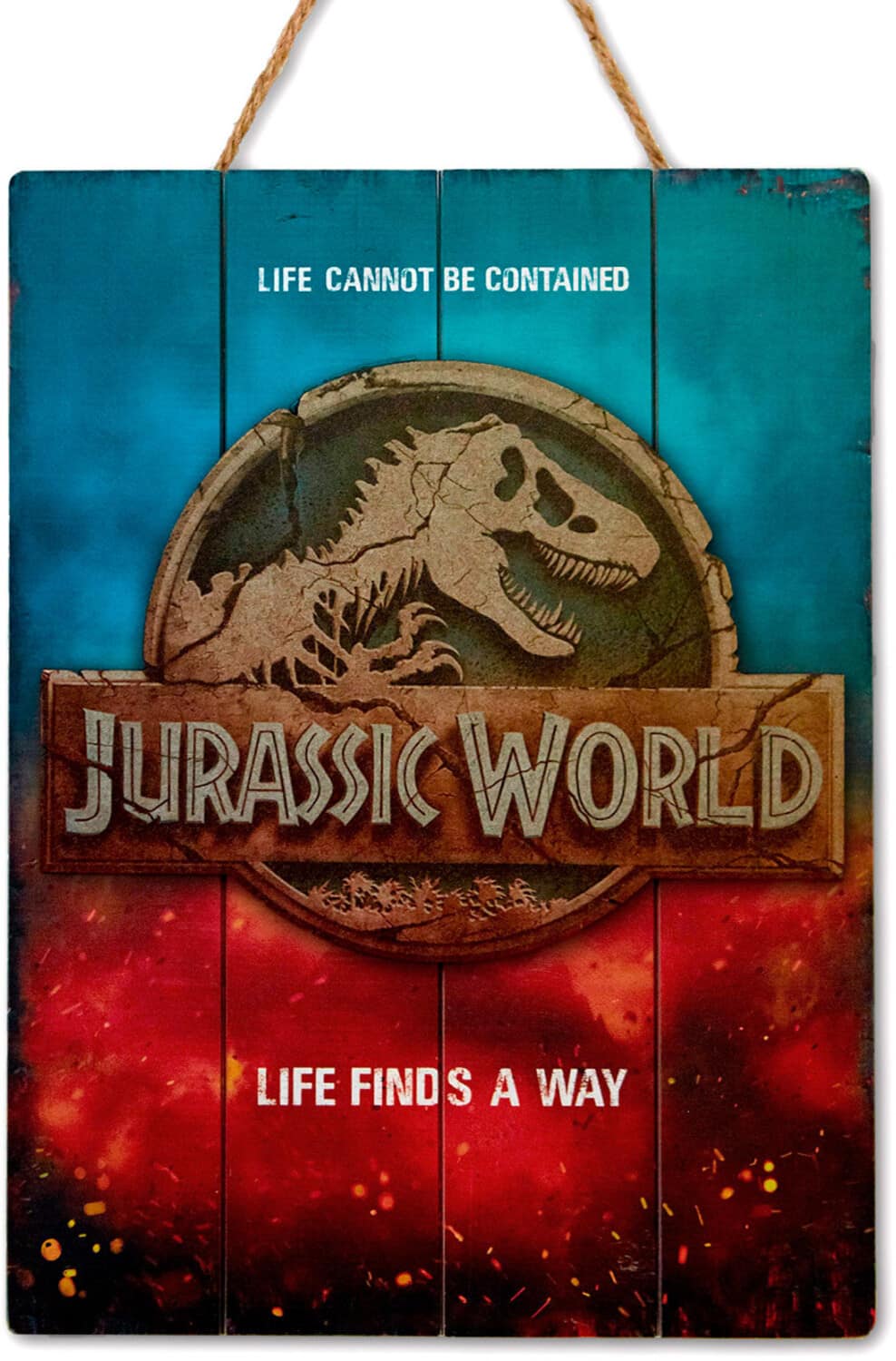 "PopMarket - Jurrasic World - Woodart 3D - Life Finds a Way 12""x16"" Hanging Sign - COLLECTIBLES - Multicolor" price history on PriceWatchPro